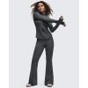 imageG4Free BareFeel Flare Yoga Pants Women High Waisted Bootcut Leggings with Pockets Dress Work Pant PetiteRegularTallDark Gray