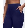 imageG4Free BareFeel Flare Yoga Pants Women High Waisted Bootcut Leggings with Pockets Dress Work Pant PetiteRegularTallRoyal Blue