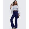 imageG4Free BareFeel Flare Yoga Pants Women High Waisted Bootcut Leggings with Pockets Dress Work Pant PetiteRegularTallRoyal Blue
