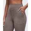 imageG4Free BareFeel Flare Yoga Pants Women High Waisted Bootcut Leggings with Pockets Dress Work Pant PetiteRegularTallTaupe