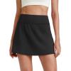 imageG4Free Barefeel 15quot Tennis Skirts for Women High Waisted A Line Casual Athletic Golf Skorts Inner Shorts with 2 PocketsBlack