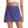 imageG4Free Barefeel 15quot Tennis Skirts for Women High Waisted A Line Casual Athletic Golf Skorts Inner Shorts with 2 PocketsDusky Purple