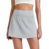 imageG4Free Barefeel 15quot Tennis Skirts for Women High Waisted A Line Casual Athletic Golf Skorts Inner Shorts with 2 PocketsGrey