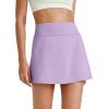 imageG4Free Barefeel 15quot Tennis Skirts for Women High Waisted A Line Casual Athletic Golf Skorts Inner Shorts with 2 PocketsLight Purple