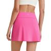 imageG4Free Barefeel 15quot Tennis Skirts for Women High Waisted A Line Casual Athletic Golf Skorts Inner Shorts with 2 PocketsRose Pink