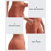 imageG4Free Breathable Ribbed Women Casual Wide Leg Pants with Pockets Lightweight High Waist Yoga Pants PetiteRegularTallBurnt Orange