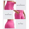 imageG4Free Breathable Ribbed Women Casual Wide Leg Pants with Pockets Lightweight High Waist Yoga Pants PetiteRegularTallHot Pink