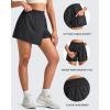 imageG4Free Hiking Shorts for Women with Cargo Pockets Wrap Skirts Wide Leg Tennis Skorts for Travel Dressy CasualBlack