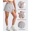 imageG4Free Hiking Shorts for Women with Cargo Pockets Wrap Skirts Wide Leg Tennis Skorts for Travel Dressy CasualGrey
