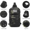 imageG4Free 10L Tactical EDC Sling Bag Backpack Military Molle Chest Shoulder Assault Pack for Concealed CarryBlackBlack Cp