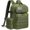 imageG4Free 25L Small Backpack Fits 15quot Laptop Tactical Work Back Pack Travel Bag for Men BlackGreen