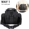 imageG4Free Sport Outdoor Waist Pack Tactical Sling Bag Hiking Fanny Pack Fishing TacklesBlack