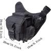 imageG4Free Tactical Messenger Fishing Tackle Side Bag EDC Sling Pack Utility VersipackBlack