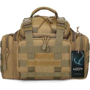 imageG4Free Sport Outdoor Waist Pack Tactical Sling Bag Hiking Fanny Pack Fishing TacklesTan