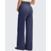 imageG4Free BareFeel Maternity Dress Yoga Pants with Pockets Over The Belly Stretchy Work Slack Pregnancy Wide Leg Casual TrousersRoyal Blue