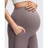 imageG4Free BareFeel Maternity Dress Yoga Pants with Pockets Over The Belly Stretchy Work Slack Pregnancy Wide Leg Casual TrousersTaupe