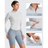 imageG4Free Workout Jackets for Woman BareFeel Cropped Zip Up Athletic Running Jacket Slim Fit Yoga Tops with Thumb HolesLight Gray