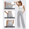 imageG4Free BareFeel High Stretch Wide Leg Pants for Women Soft Comfy Casual Yoga Pants with Pockets PetiteRegularTallChrim Gray