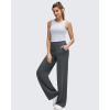 imageG4Free BareFeel High Stretch Wide Leg Pants for Women Soft Comfy Casual Yoga Pants with Pockets PetiteRegularTallDark Gray