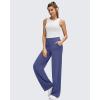 imageG4Free BareFeel High Stretch Wide Leg Pants for Women Soft Comfy Casual Yoga Pants with Pockets PetiteRegularTallDusky Purple