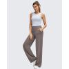 imageG4Free BareFeel High Stretch Wide Leg Pants for Women Soft Comfy Casual Yoga Pants with Pockets PetiteRegularTallTaupe
