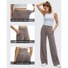 imageG4Free BareFeel High Stretch Wide Leg Pants for Women Soft Comfy Casual Yoga Pants with Pockets PetiteRegularTallTaupe