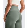 imageG4Free Maternity Dress Yoga Pants with Pockets Over The Belly Stretchy Work Slack Pregnancy Wide Leg Lounge TrousersGray Sage