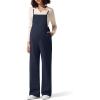 imageG4Free Maternity Jumpsuits Adjustable Strap Overalls Pregnancy Wide Leg Rompers with PocketsDark Navy