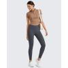 imageG4Free BareFeel High Waisted ClassicSeamless Lounge Leggings Soft Workout Yoga Pants for Women with Pockets 20quot25quot27quot29quotDark Grayseamless