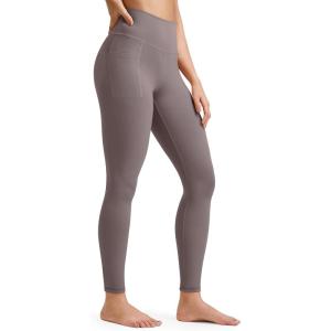 imageG4Free BareFeel High Waisted ClassicSeamless Lounge Leggings Soft Workout Yoga Pants for Women with Pockets 20quot25quot27quot29quotTaupe