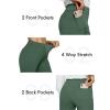 imageG4Free Fleece Lined Pants for Women Yoga Pants with Pockets Flare Leggings High Waisted Bootcut Dress Winter Work SlacksDark Forest Green