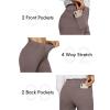 imageG4Free Fleece Lined Pants for Women Yoga Pants with Pockets Flare Leggings High Waisted Bootcut Dress Winter Work SlacksTaupe