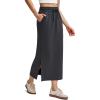 imageG4Free Smoofit Maxi Skirt for Women Modal Soft Drawstring Fall Casual Long Skirts Side Slits Lounge with 2 PocketsBlack