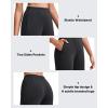 imageG4Free Smoofit Modal Soft 24quot26quot28quot Wide Leg Ankle Sweatpants for Women Elastic Waist 78 Length Golf Casual PantsBlack