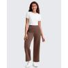 imageG4Free Smoofit Modal Soft 24quot26quot28quot Wide Leg Ankle Sweatpants for Women Elastic Waist 78 Length Golf Casual PantsCoffee Brown
