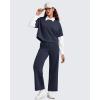 imageG4Free Smoofit Modal Soft 24quot26quot28quot Wide Leg Ankle Sweatpants for Women Elastic Waist 78 Length Golf Casual PantsDark Blue