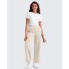 imageG4Free Smoofit Modal Soft 24quot26quot28quot Wide Leg Ankle Sweatpants for Women Elastic Waist 78 Length Golf Casual PantsLight Khaki