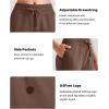 imageG4Free Smoofit Modal Soft Wide Leg Sweatpants for Women High Waist Drawstring Casual Lounge Pants with PocketsDark Coffee