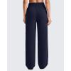 imageG4Free Smoofit Modal Soft Wide Leg Sweatpants for Women High Waist Drawstring Casual Lounge Pants with PocketsDark Navy
