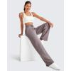 imageG4Free Smoofit Modal Soft Wide Leg Sweatpants for Women High Waist Drawstring Casual Lounge Pants with PocketsTaupe