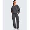 imageG4Free Smoofit Modal Soft Women Wide Leg Sweatpants Drawstring Casual Lounge Dress Pants with Pockets PetiteRegularTallDeep Grey
