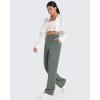 imageG4Free Smoofit Modal Soft Women Wide Leg Sweatpants with Pockets Yoga Pants Casual Lounge Trousers 25quot27quot29quot31quot33quotGrey Sage