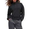imageG4Free Smoofit Modal Soft Womens HalfZip Sweatshirts Pullover Mock Neck Casual Tops with PocketsBlack