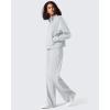 imageG4Free Smoofit Modal Soft Womens HalfZip Sweatshirts Pullover Mock Neck Casual Tops with PocketsLight Gray