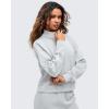 imageG4Free Smoofit Modal Soft Womens HalfZip Sweatshirts Pullover Mock Neck Casual Tops with PocketsLight Gray