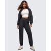 imageG4Free Smoofit Modal Soft Womens Joggers Track Pants Tapered Leg Casual Scrub Sweatpants with Side PocketsBlack