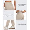 imageG4Free Smoofit Modal Soft Womens Joggers Track Pants Tapered Leg Casual Scrub Sweatpants with Side PocketsLight Khaki
