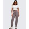 imageG4Free Smoofit Modal Soft Womens Joggers Track Pants Tapered Leg Casual Scrub Sweatpants with Side PocketsTaupe
