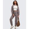 imageG4Free Smoofit Modal Soft Womens Joggers Track Pants Tapered Leg Casual Scrub Sweatpants with Side PocketsTaupe