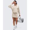 imageG4Free Smoofit Modal Soft Womens Polo Sweatshirts Pullover Long Sleeve Button Up Casual TopsLight Khaki